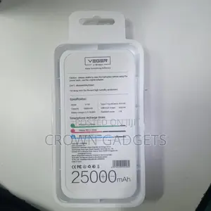 Veger J-Brauv V11w Power Bank 25000mah Portable Charger