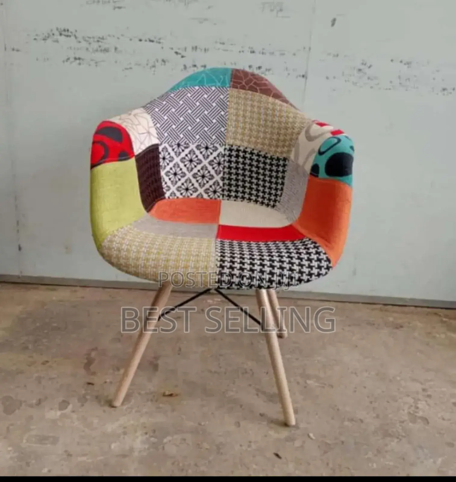 Woolen Material Eams Chair