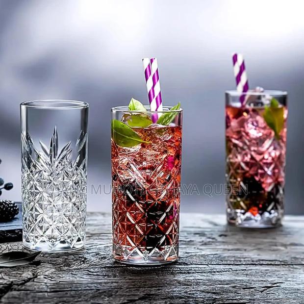 *6pcs Elegant Crystal Glass