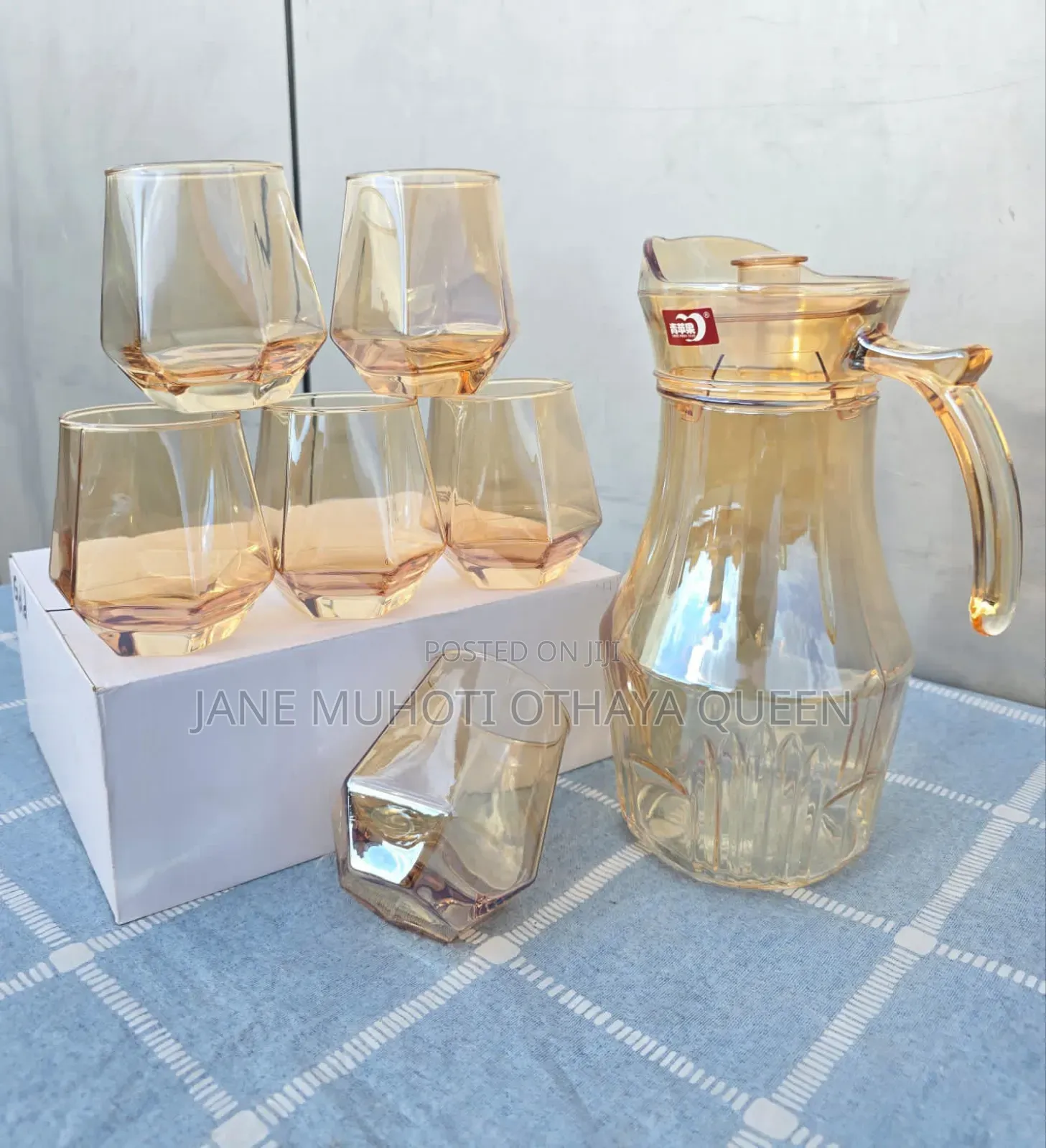 7pcs Gold Water Set