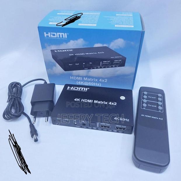 4by 4 Hdmi Matrix 4 Input 4output With Remote and Charger - main view