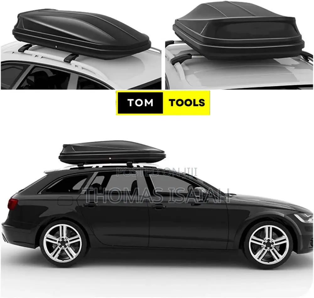580l Car Rooftop Cargo Carrier Box, Black