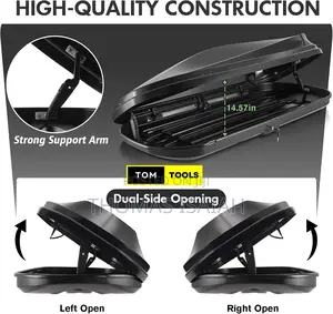 580l Car Rooftop Cargo Carrier Box, Black