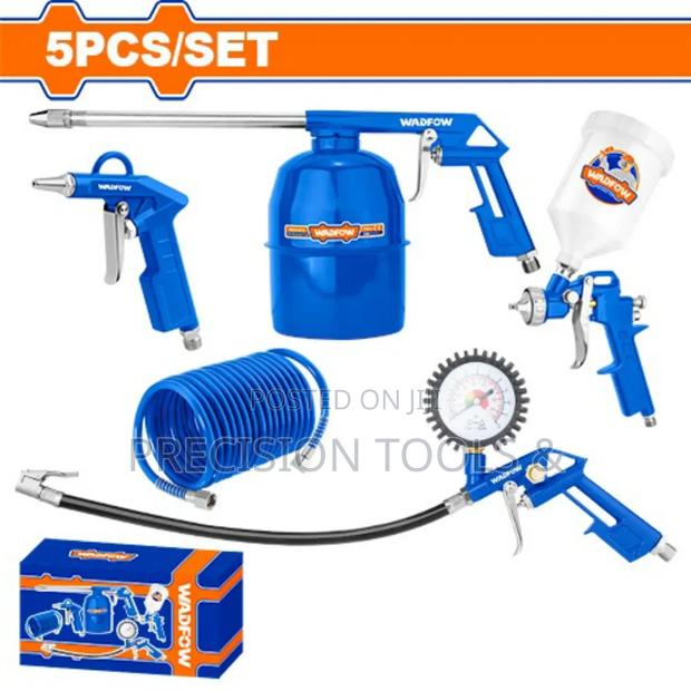 5-PCS Spray Gun Set –Complete Air Spray Kit for Painting and Finishing