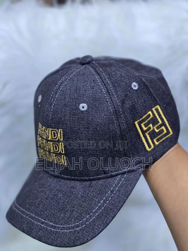 Denim Fendi Unisex Designer Cap - thumbnail 3