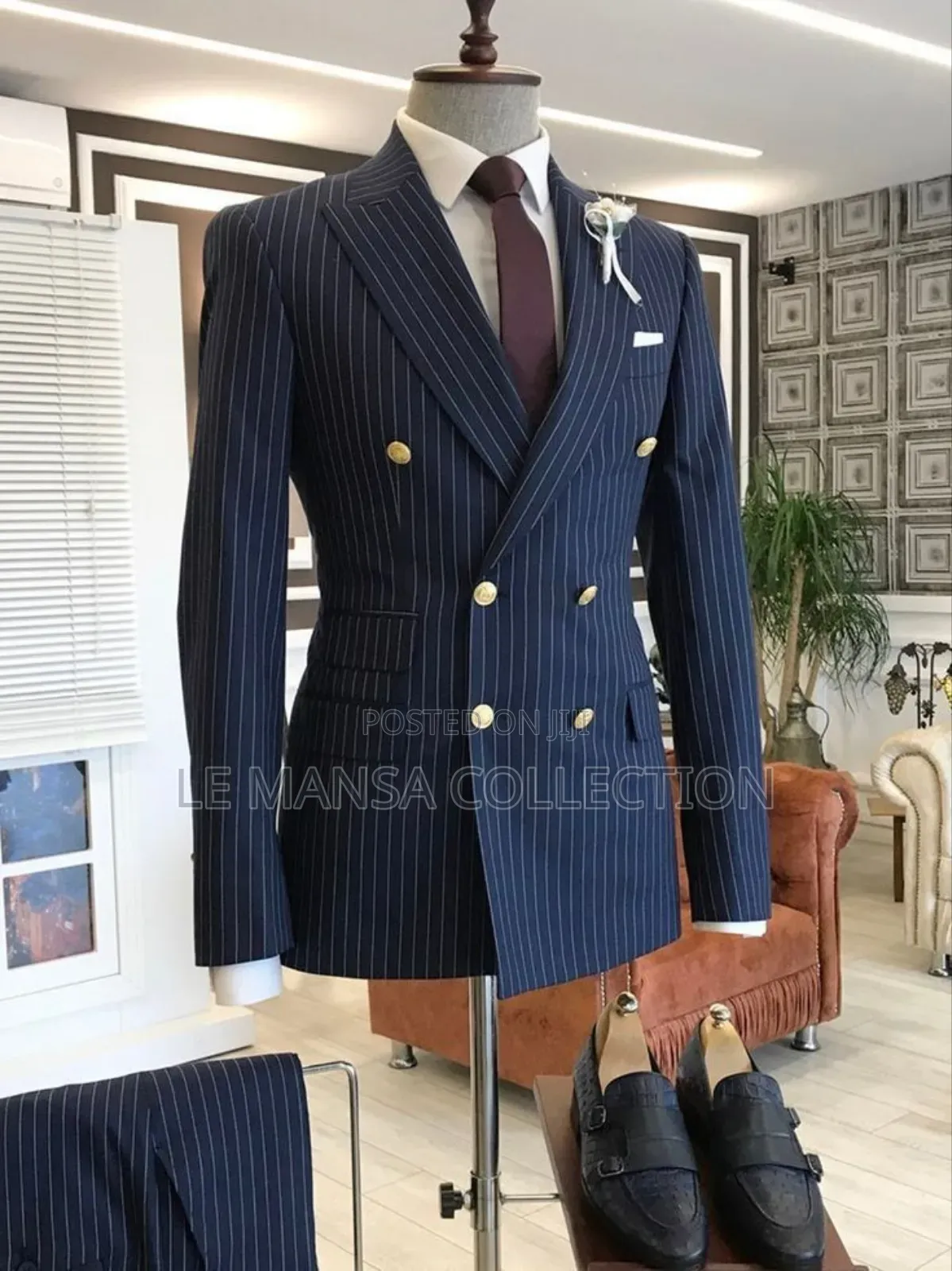 Official Pinstripe Double Breasted Suit