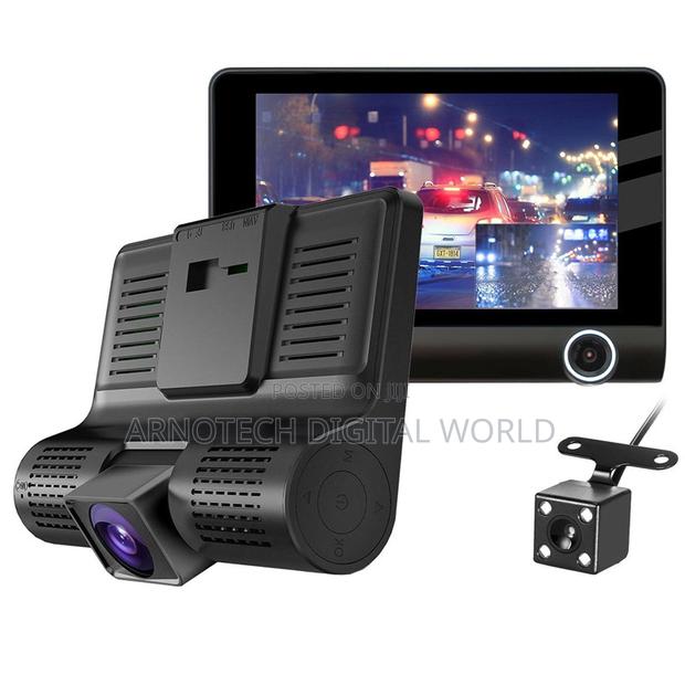 In-Car DVR 4"Screen, 3cameras, Parking Monitoring Recording Function - thumbnail 2
