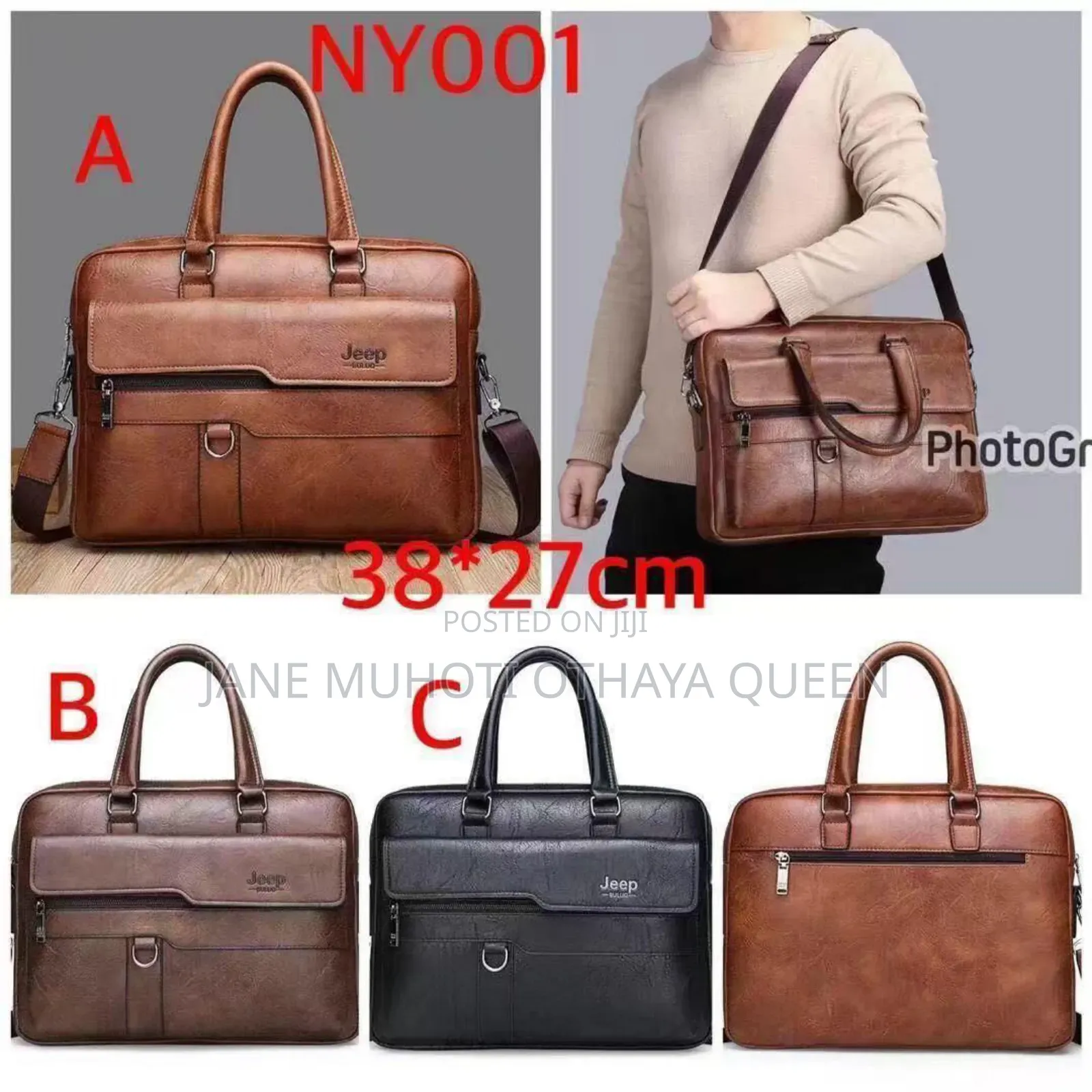 Jeep Single Pocket Laptop Bags Fully