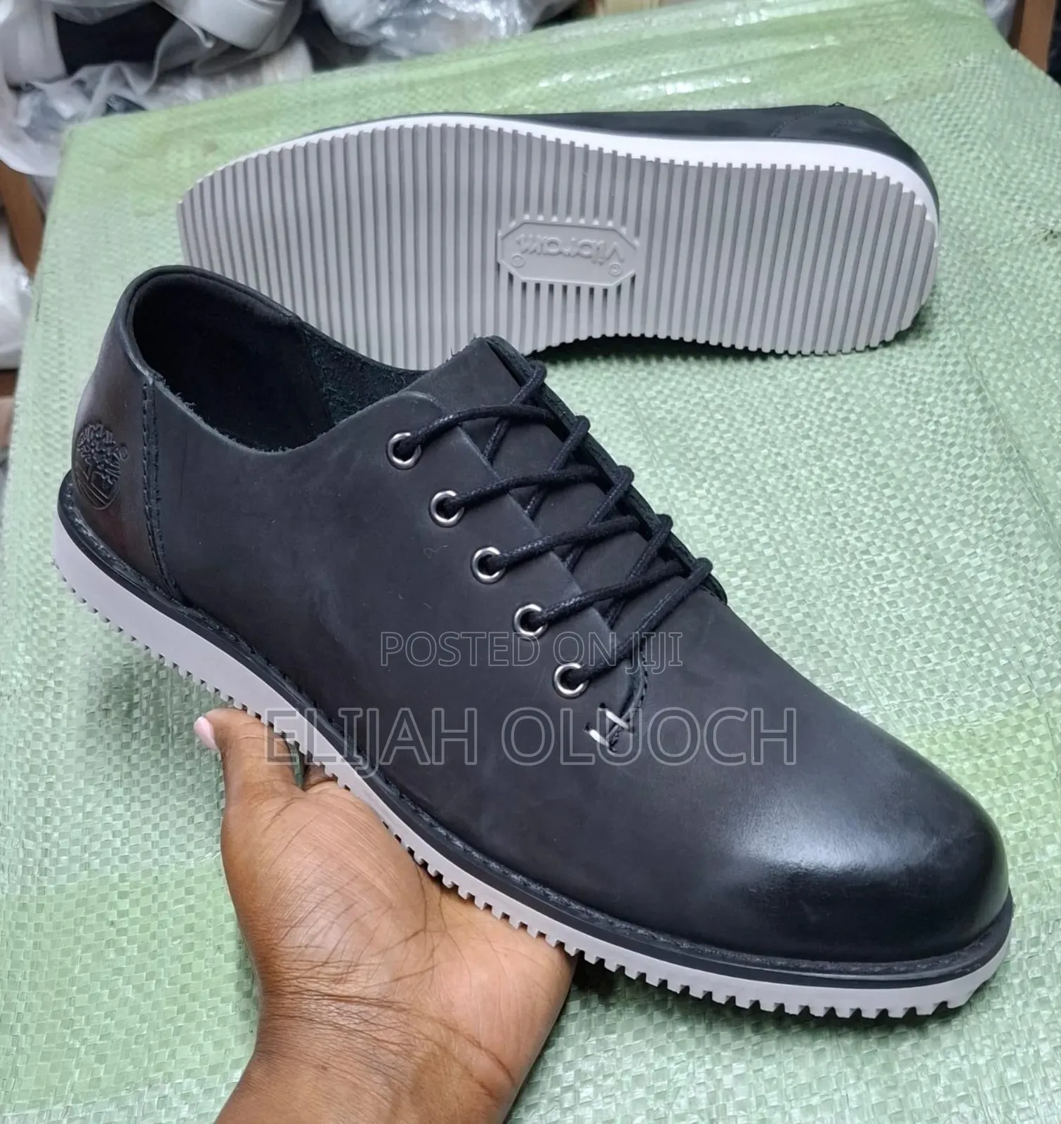 Black Timberland Laced Low Casual Shoes