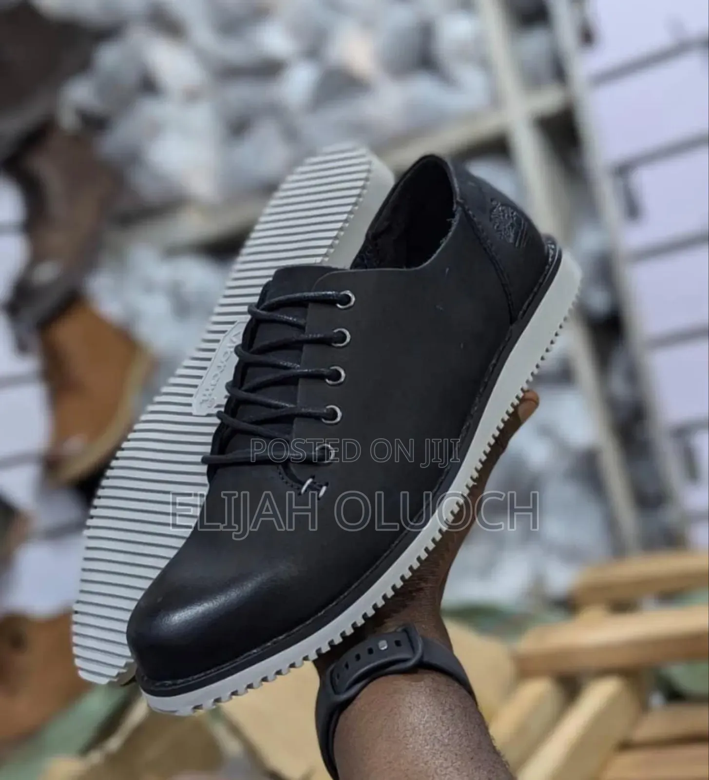 Black Timberland Laced Low Casual Shoes