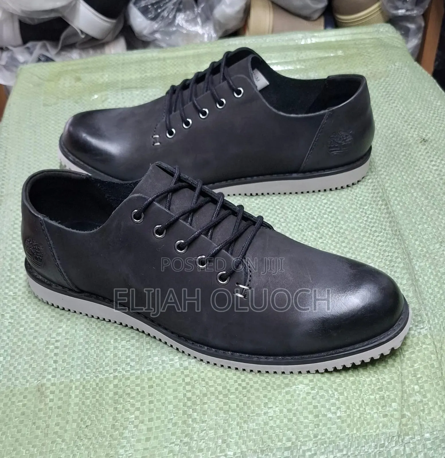 Black Timberland Laced Low Casual Shoes