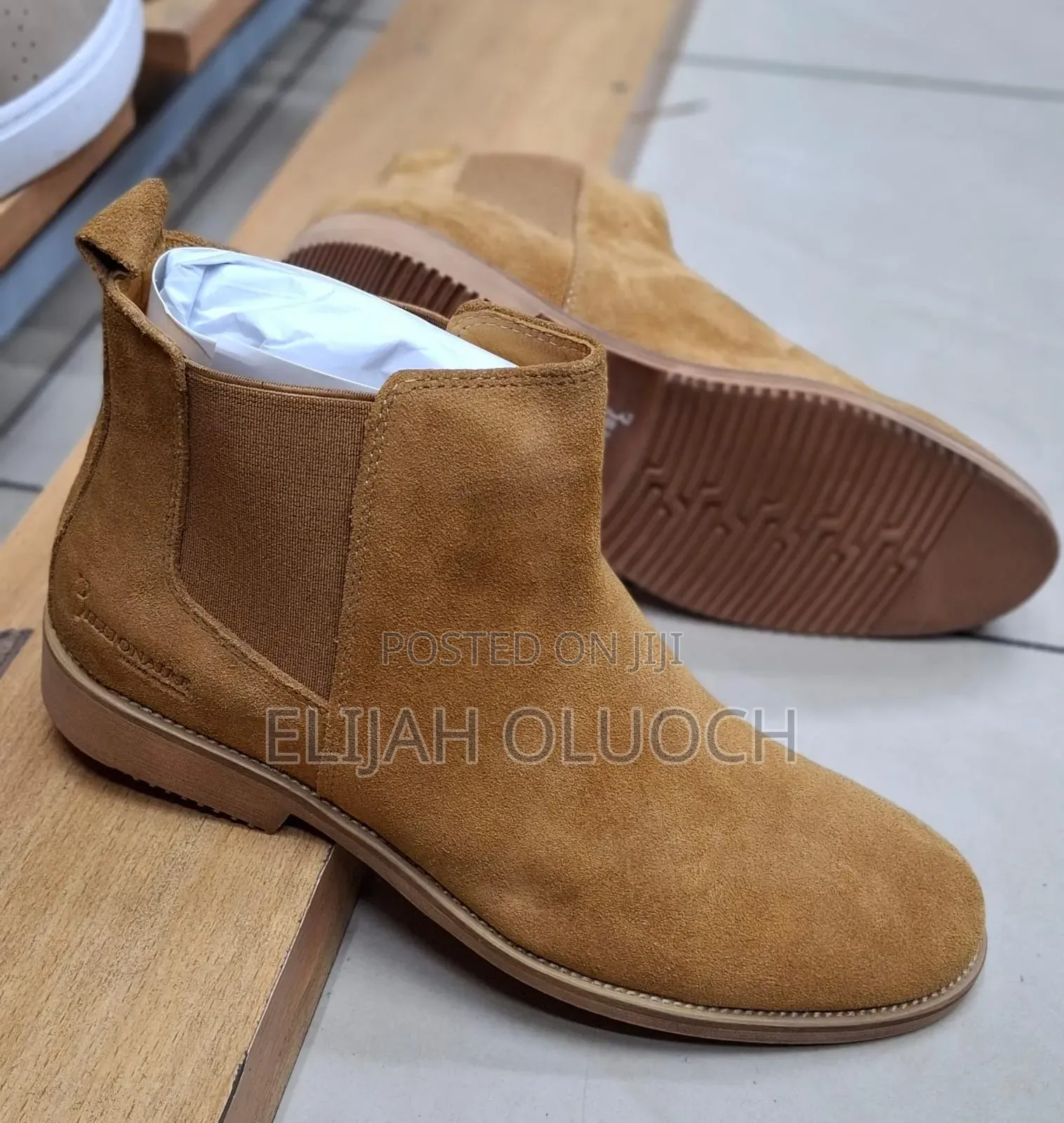 Brown Sued Chelsea Boots Billionaire