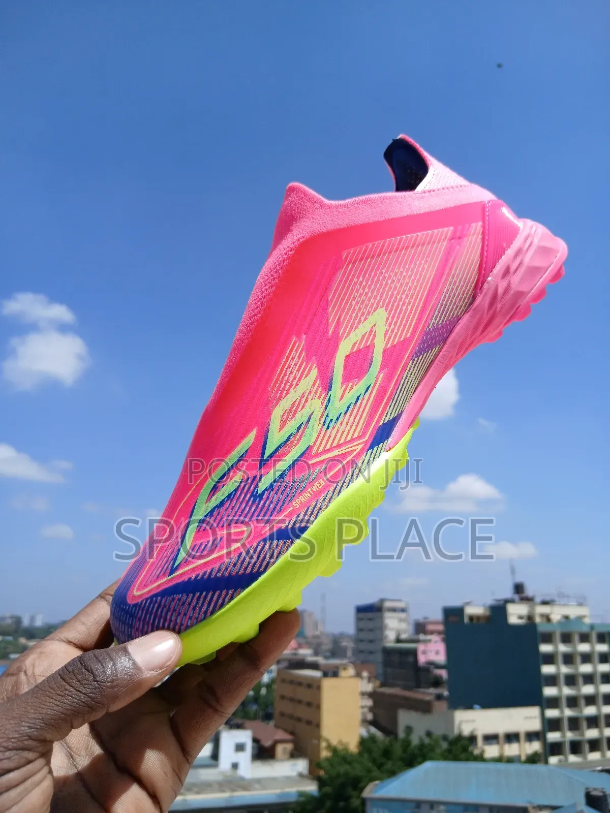  Adidas F50 Pink Laceless Artificial Grass Turf Soccer Boots