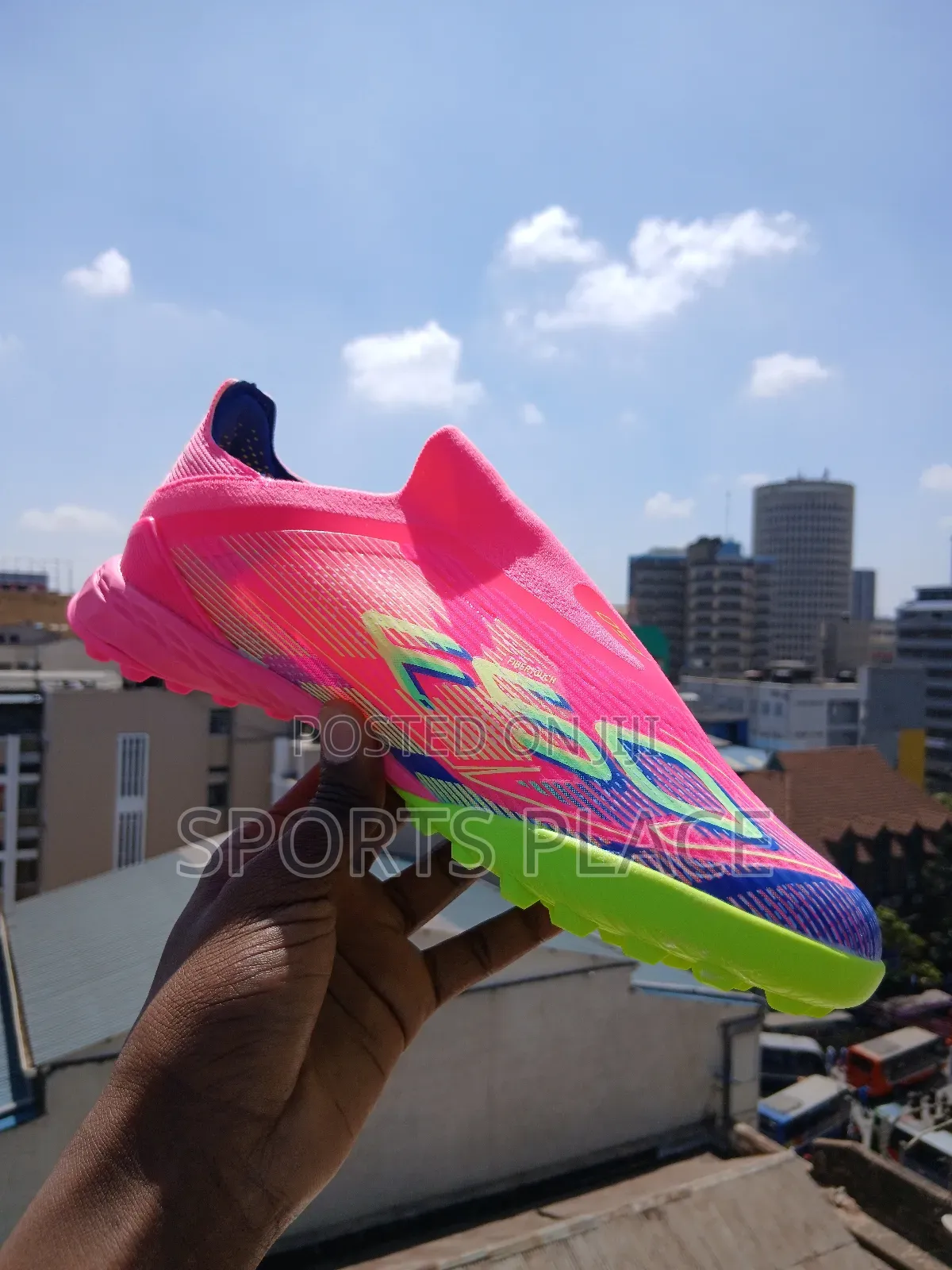  Adidas F50 Pink Laceless Artificial Grass Turf Soccer Boots