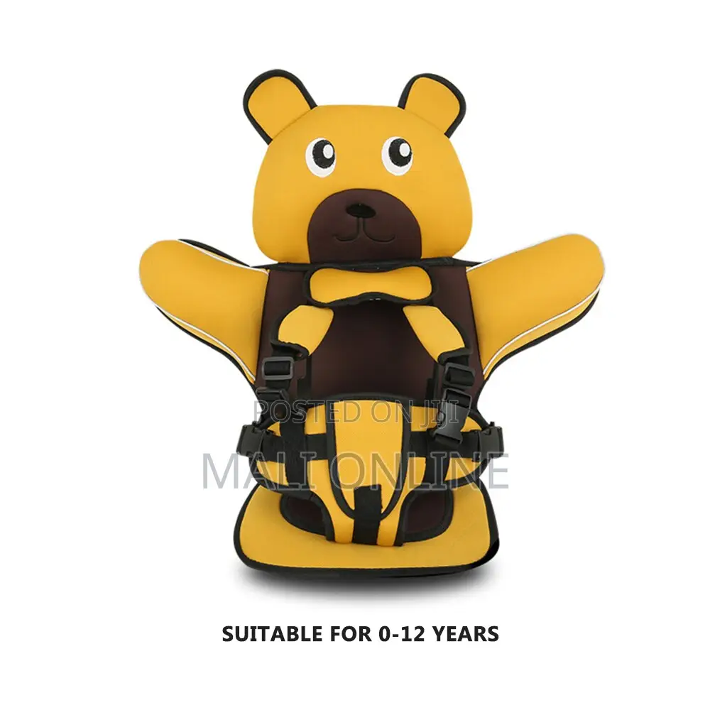 Portable Child Safety Car Seat Cushion Cute Bear Design