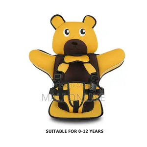 Portable Child Safety Car Seat Cushion Cute Bear Design