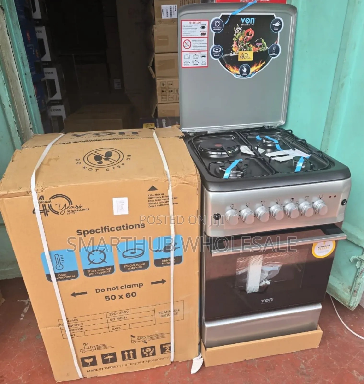 50*60 Von 3+1 Standing Cooker