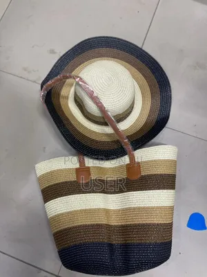 Beach Lady Bag With Matching Hats