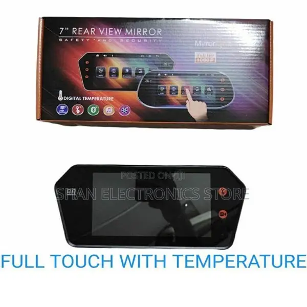 Quality 7 Inch Car LCD Rear View Mirror Monitor With Touch Button Mp