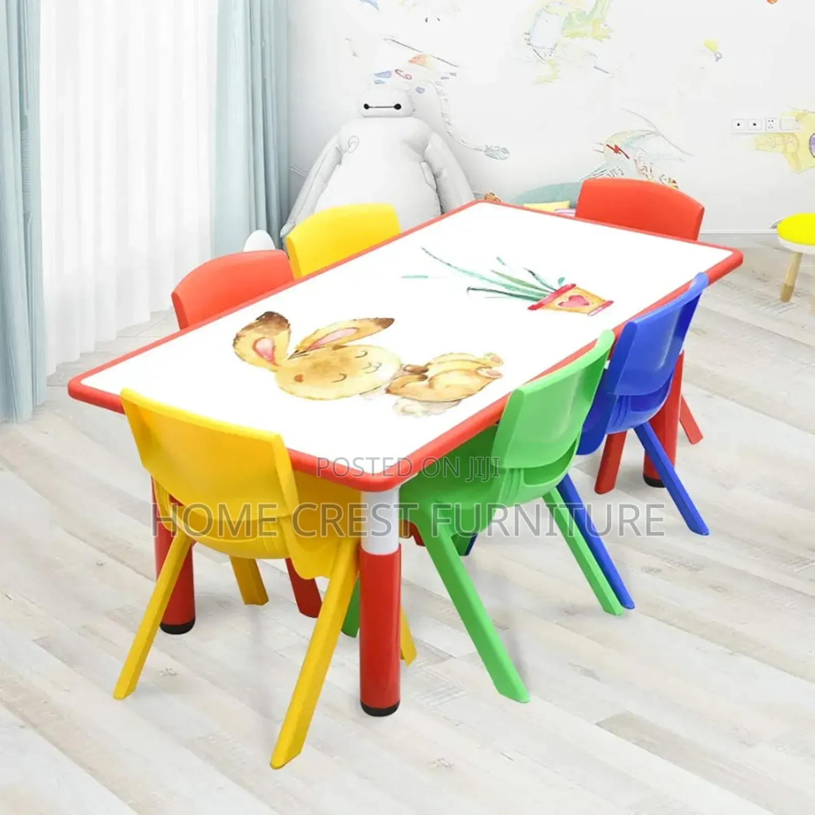 White Board Kindergarten Tables