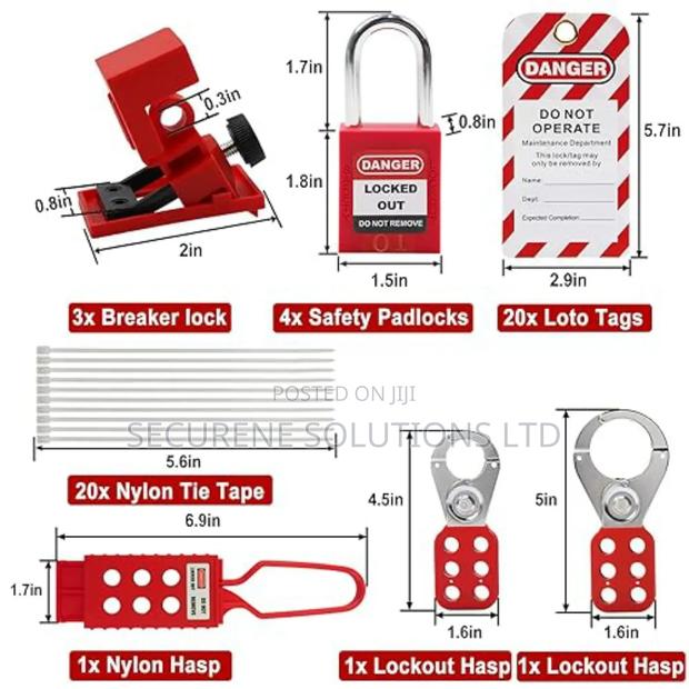 Lototo Kit Lockout Tag Out Kit Electrical - thumbnail 3