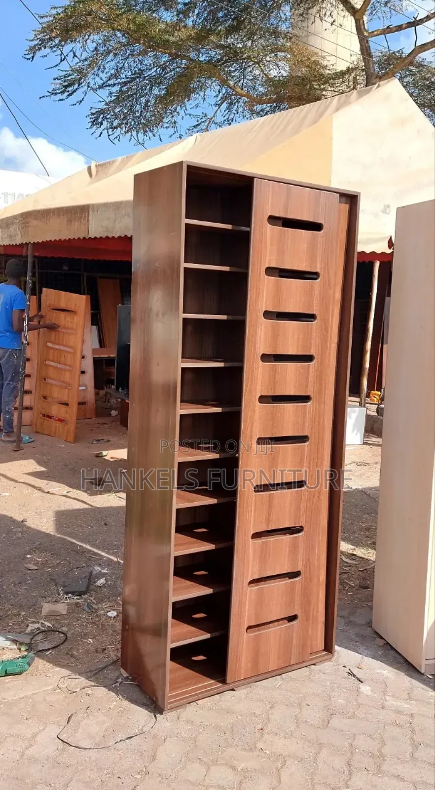 Elegant Sliding Door Shoe Organizer