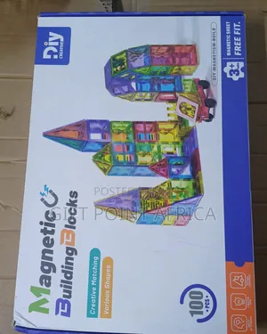 100 Pcs Colorful Magnetic Building Blocks For Kids