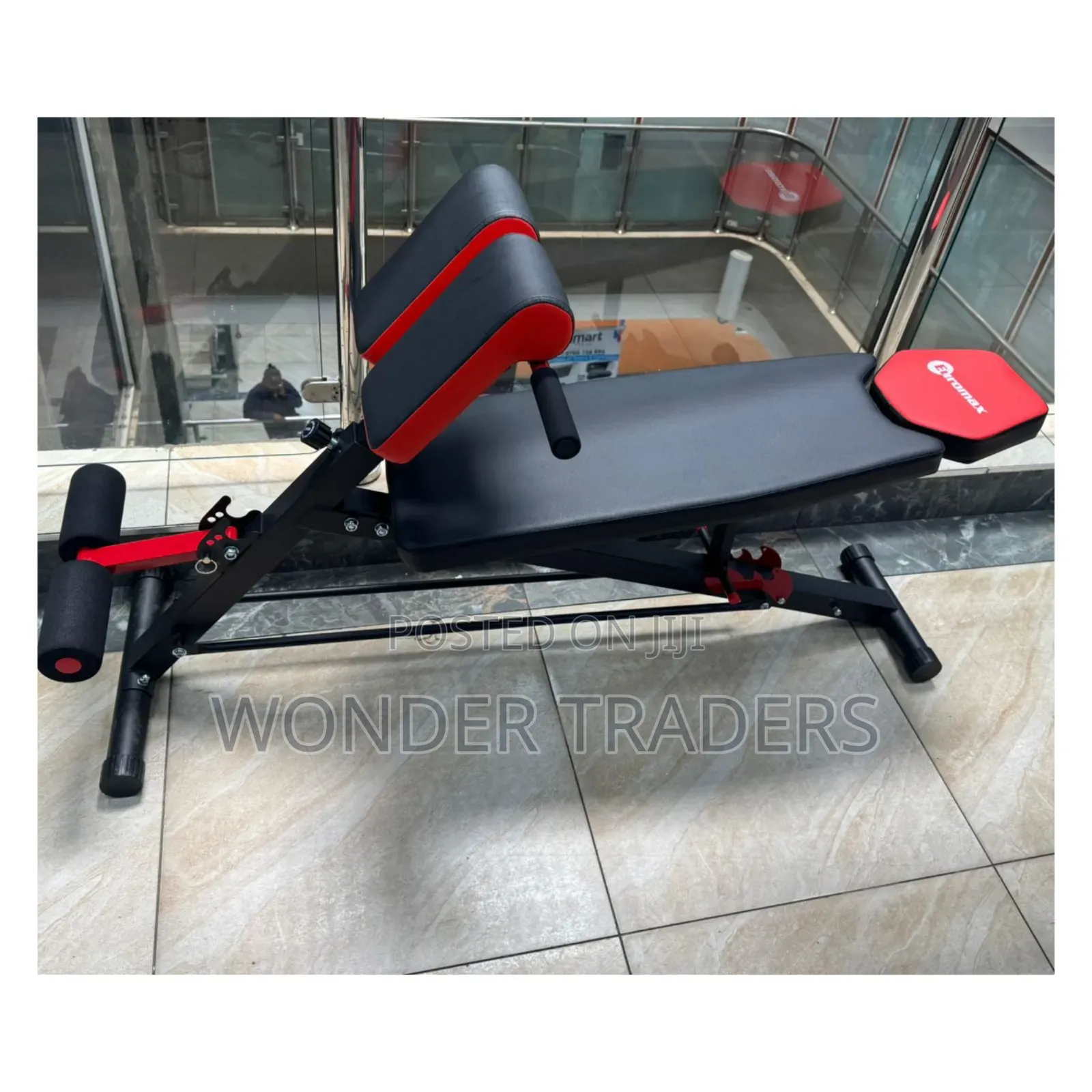 Adjustable Decline Sit-Up Bench With Leg Support