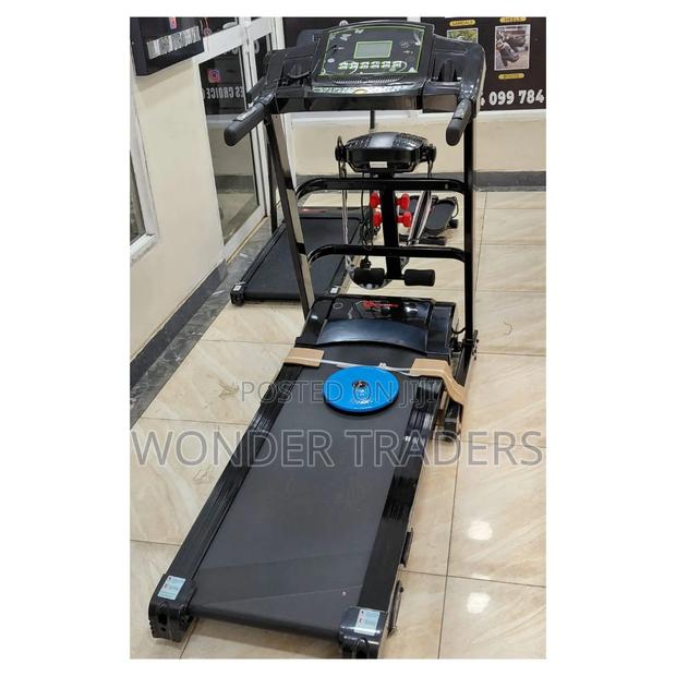 Treadmill Comes With 2pcs Neoprine Dumbells 1kg Each, Massage Belt