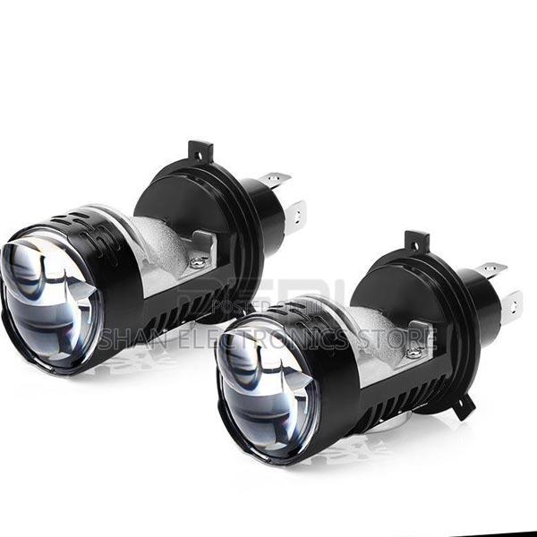 Hi/Lo Beam Light Plug-and-Play Y1 H4 Led Mini Projector Car Bulbs Set