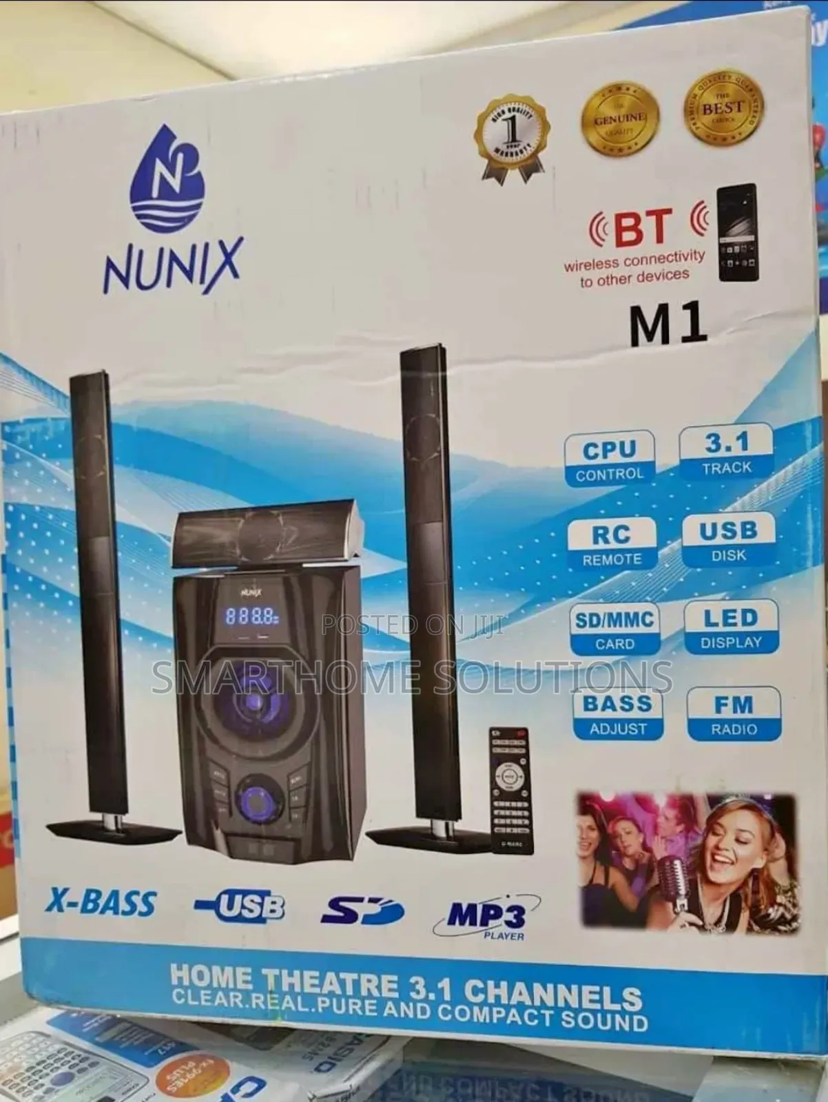 Nunix 3.1ch Nu- M1 Home Theater Speaker System
