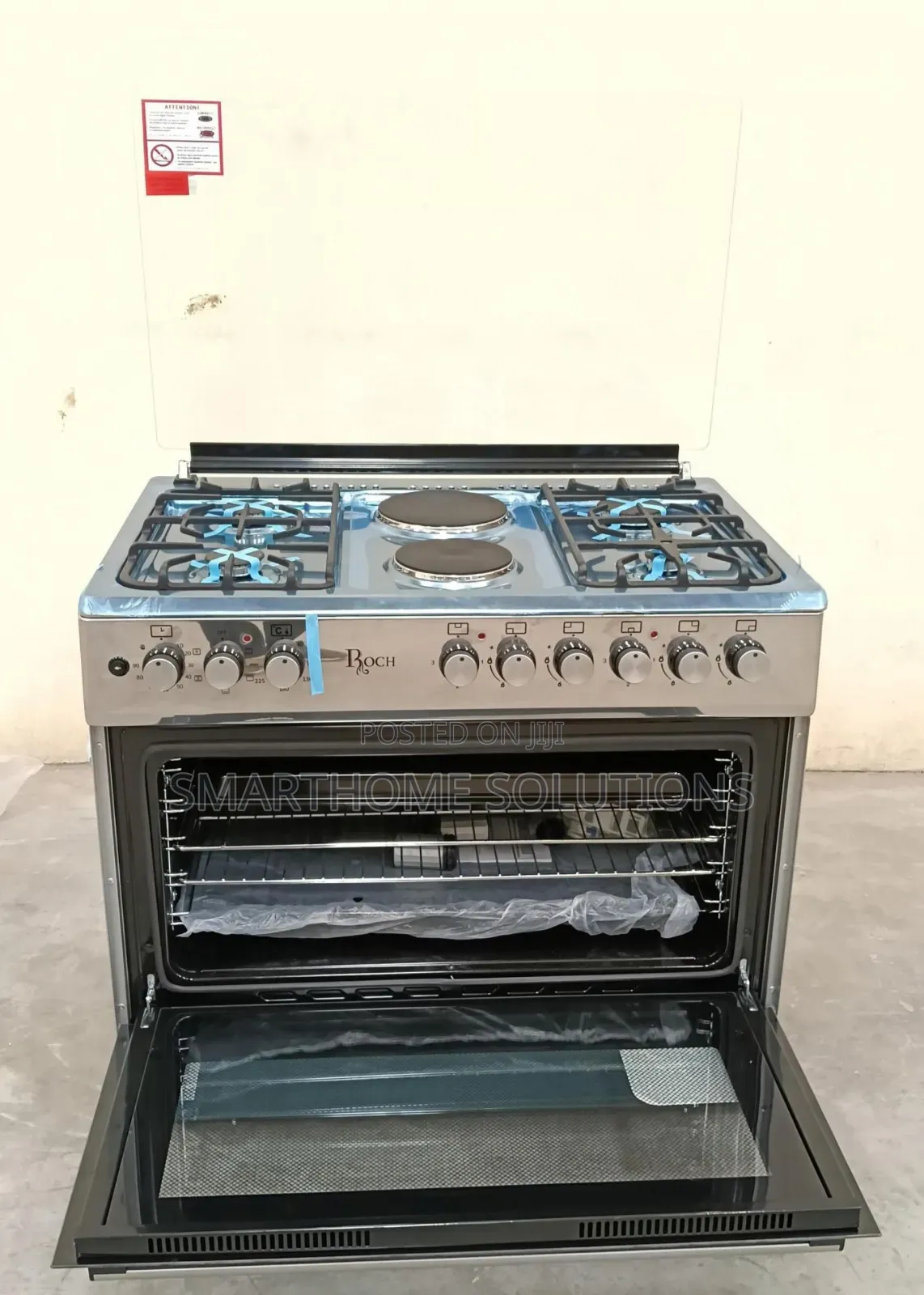 Roch Gas Cooker 90x60 Cm Model - Reck-9042-ss 90x60 Cm
