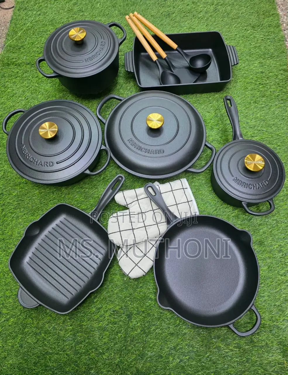 Raw 11-Piece Cast Iron Cookware Set by Nbrichard.