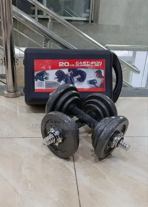 20kg Dumbell Set Chrome