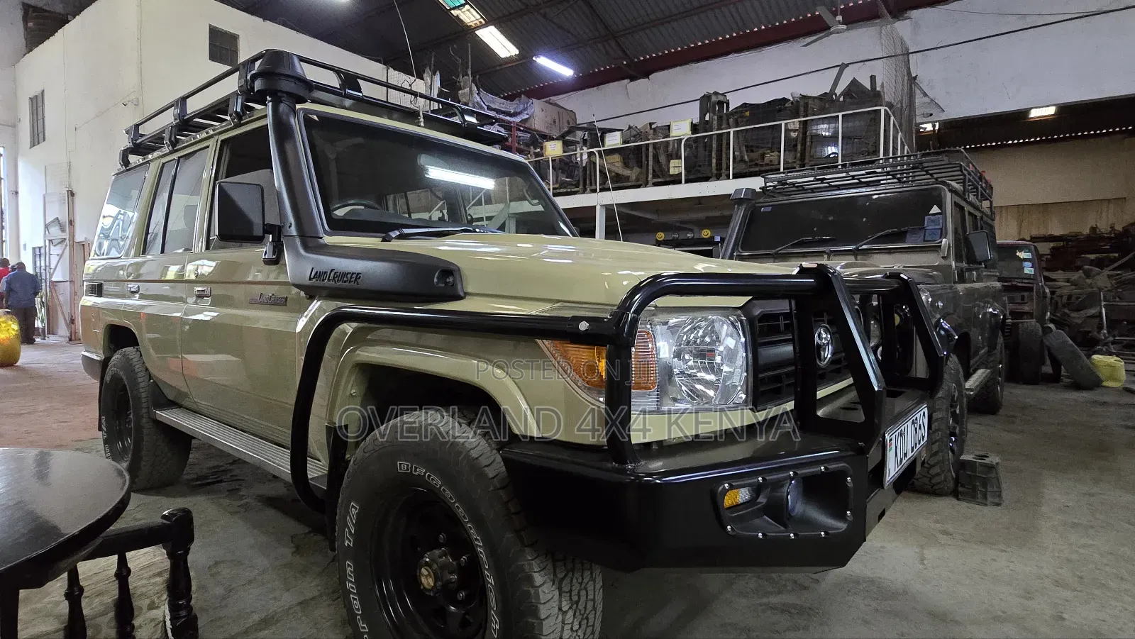 Toyota Land Cruiser Side Bars Ovl on Bullbar Custom Built