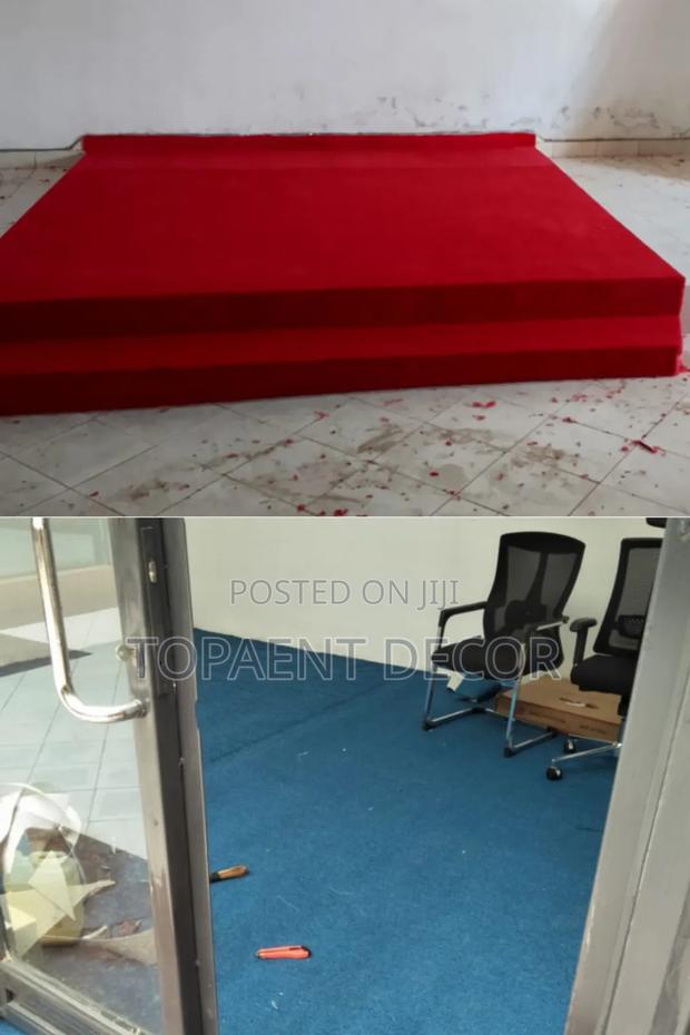 Red And Blue House And Church Pulpit Wall To Wall Supply And Fit