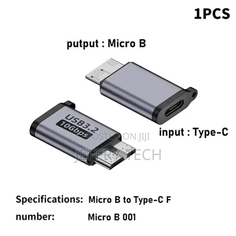 Micro B Usb C 3.0 Male to Type C Female Adapter Type-C Usb3.0 Micro B