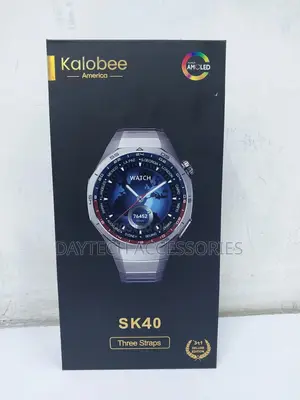 Kalobeedecorationsk40 Smart Watch | Amoled Display | 3 Straps Included