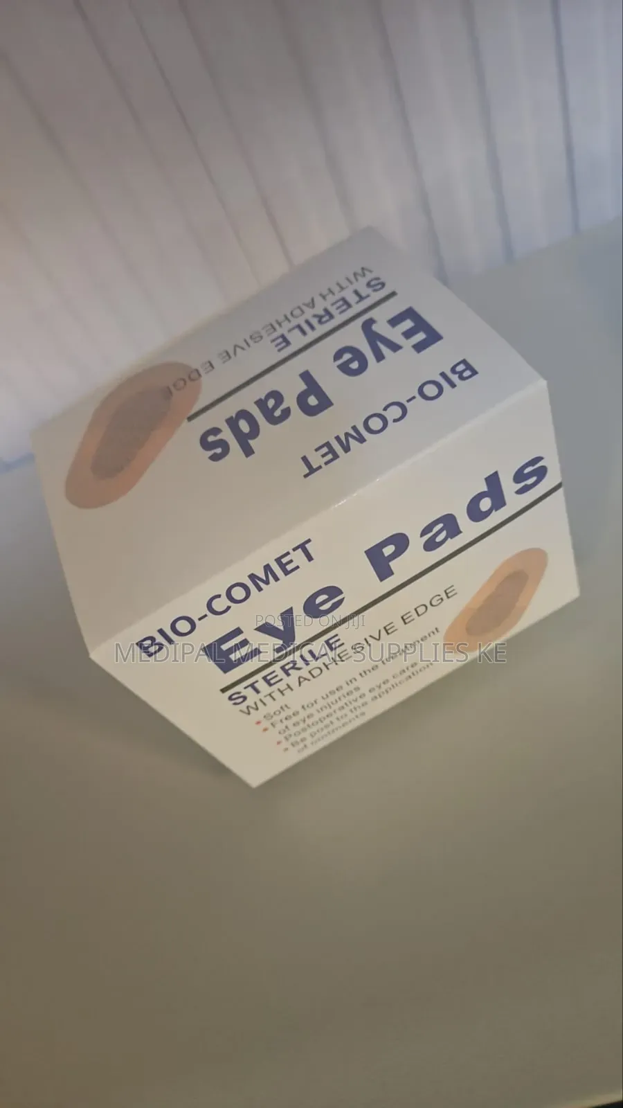 Eye Pads With Adhesive Edge