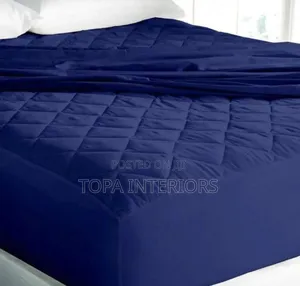 Navy Blue Leakproof Quilted Waterproof Mattress Protector Covers