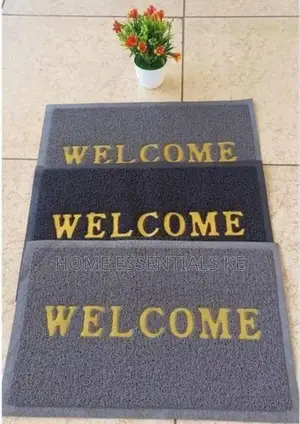 40x60cm Welcome Door Step Mat Grey or Black