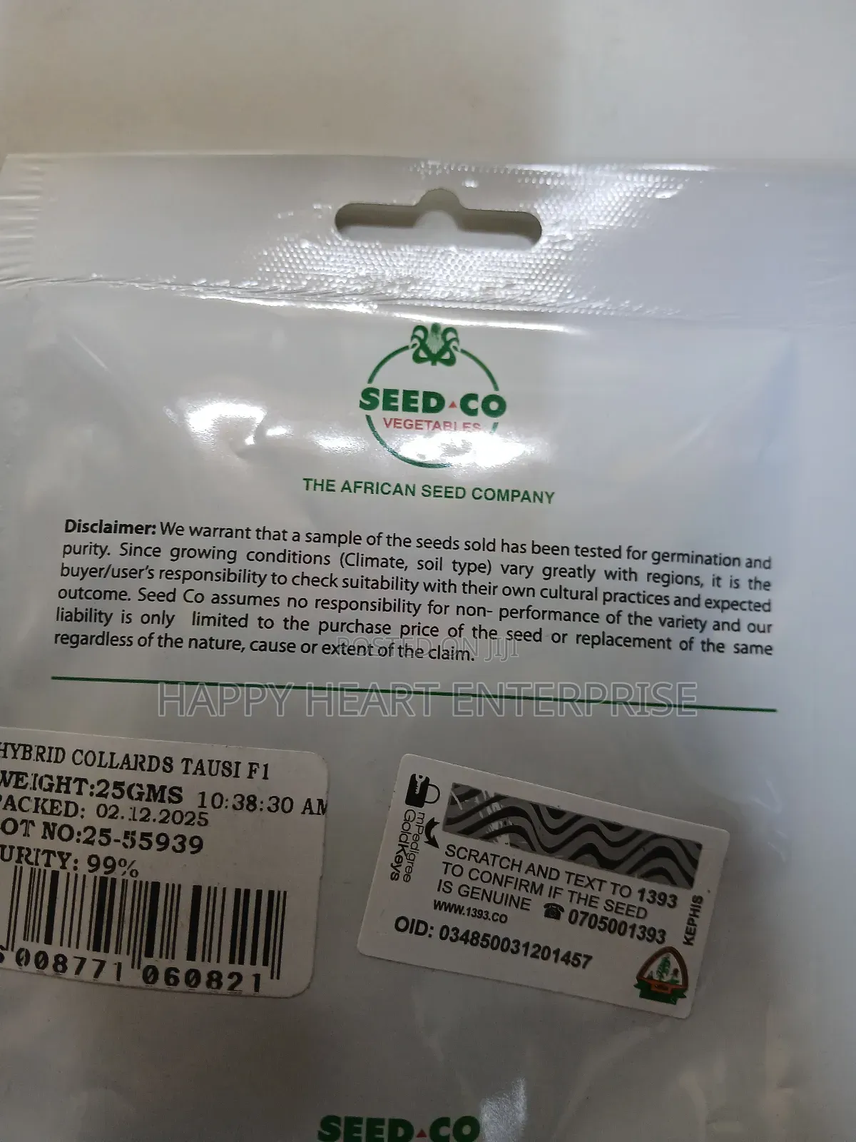 Tausi F1 Hybrid Collards 25g