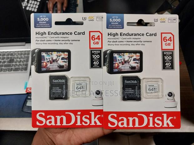 Sandisk High Endurance 64gb Micro Sd Memory Card for Dashcam and CCTV - thumbnail 2