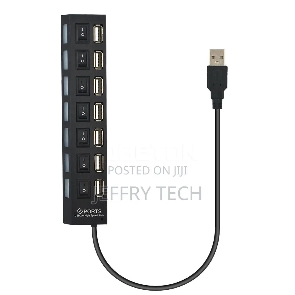 7 in 1 Usb Hub Usb 3.0 Splitter Adapter With Switch Control 5 GBPS Hig