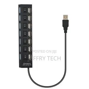 7 in 1 Usb Hub Usb 3.0 Splitter Adapter With Switch Control 5 GBPS Hig