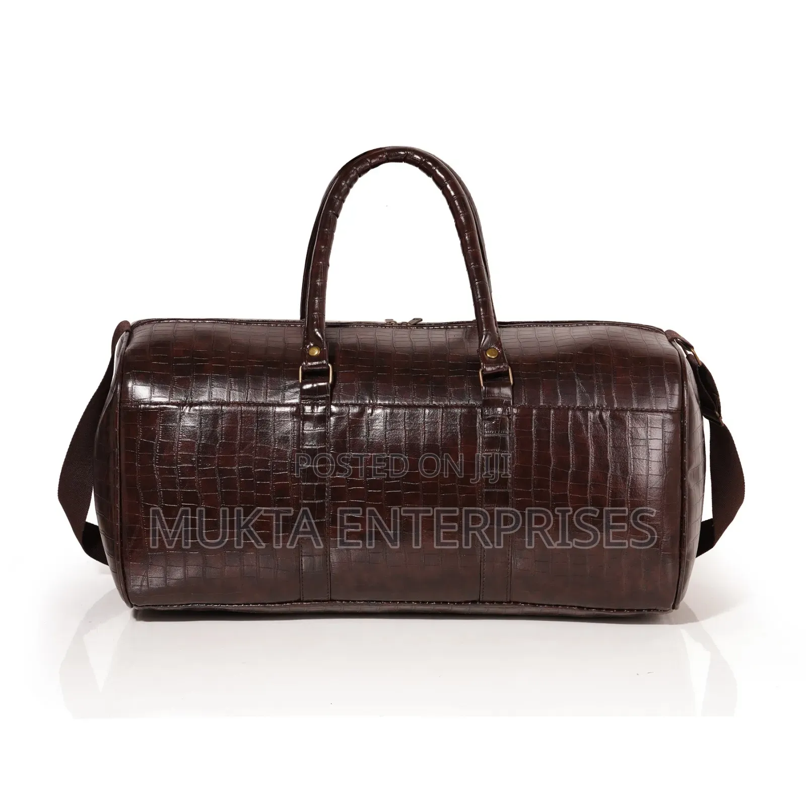 Leather Duffle Colt 10 Crocodile Print