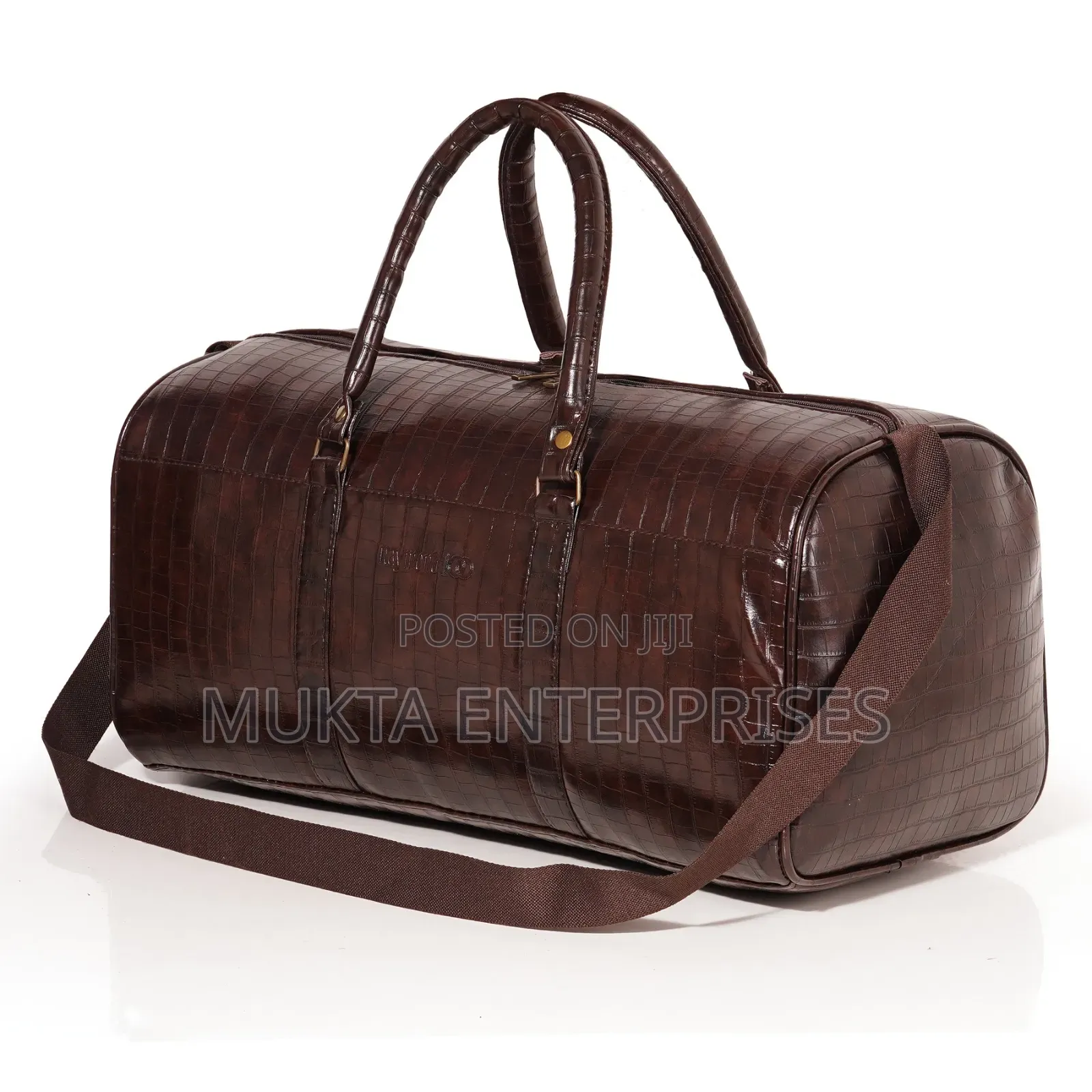 Leather Duffle Colt 10 Crocodile Print
