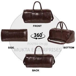 Leather Duffle Colt 10 Crocodile Print