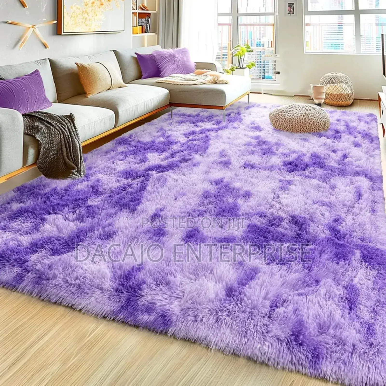 Quality Fluffy Patches Carpets Size 5*8