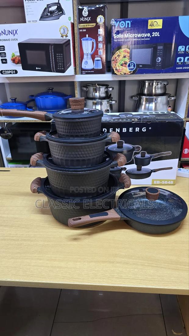 10pcs Edenberg Marble Cookware Set